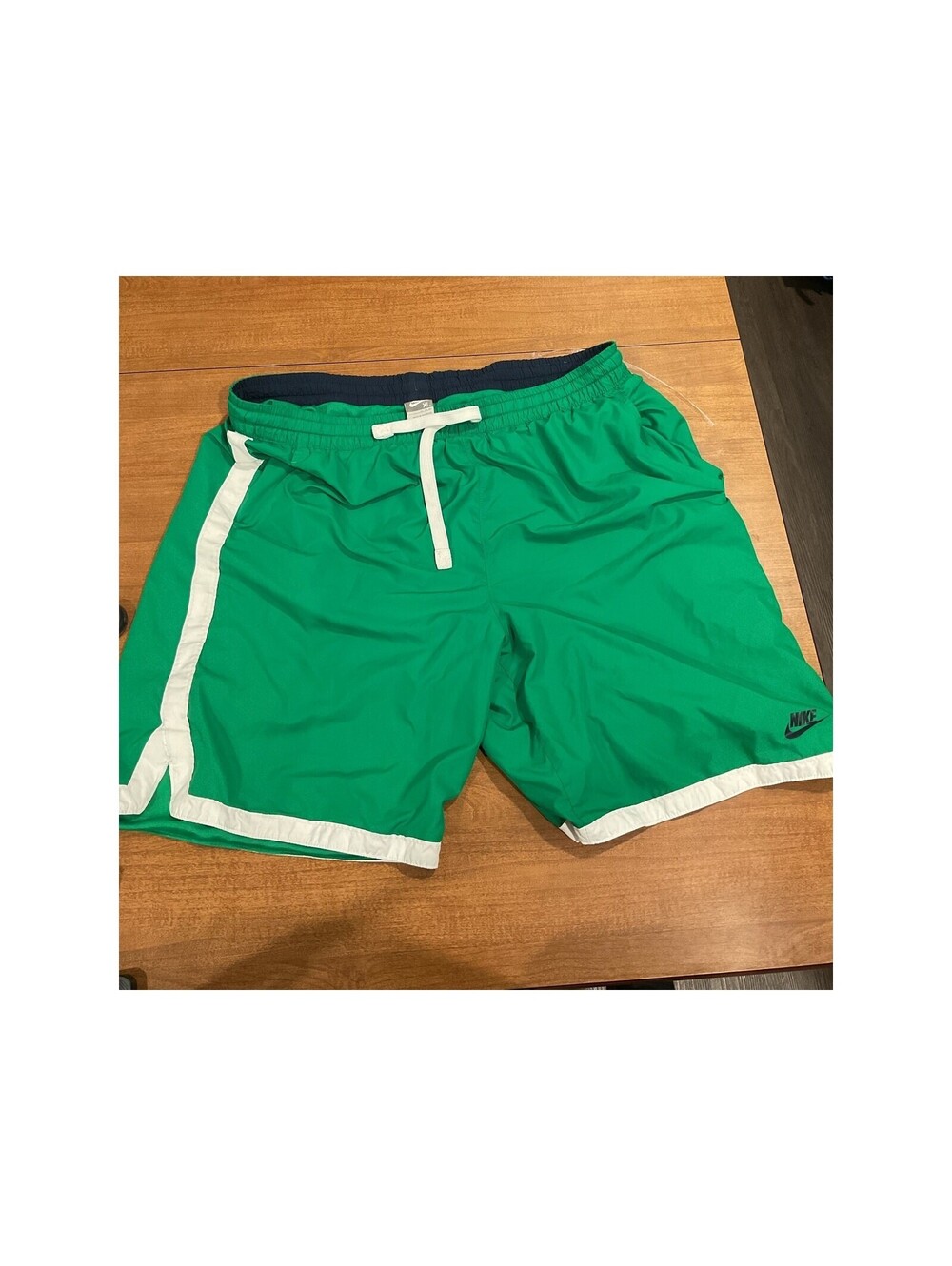 Nike Men's Green and White Dri-FIT Training Athletic Shorts-110